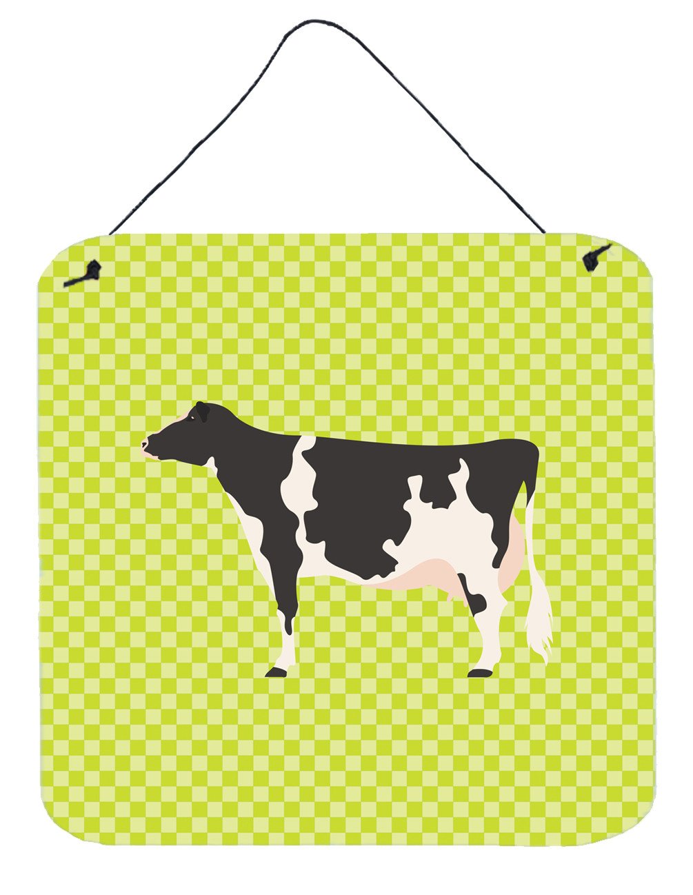 Holstein Cow Green Wall or Door Hanging Prints BB7648DS66 by Caroline&#39;s Treasures
