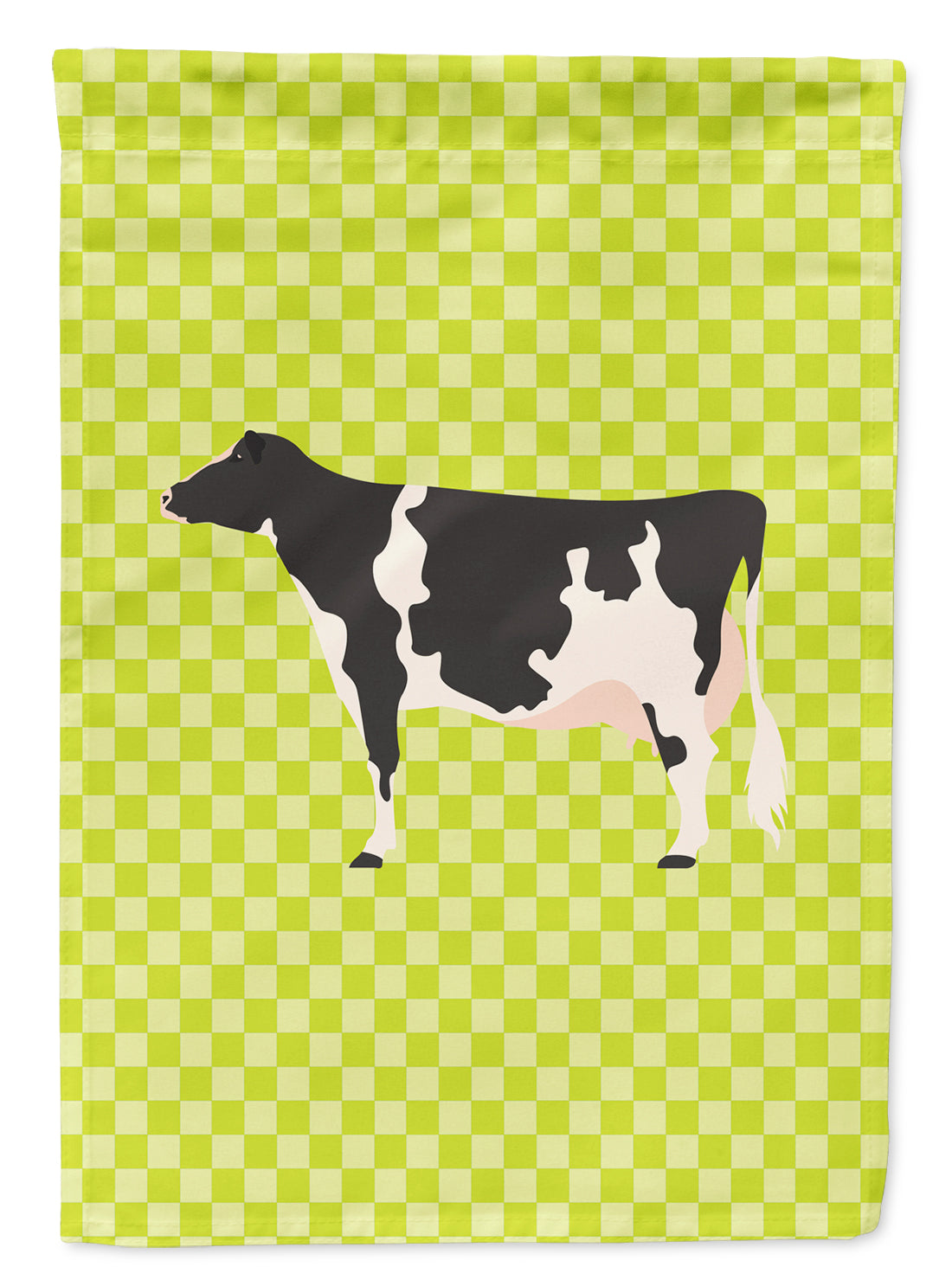 Holstein Cow Green Flag Garden Size