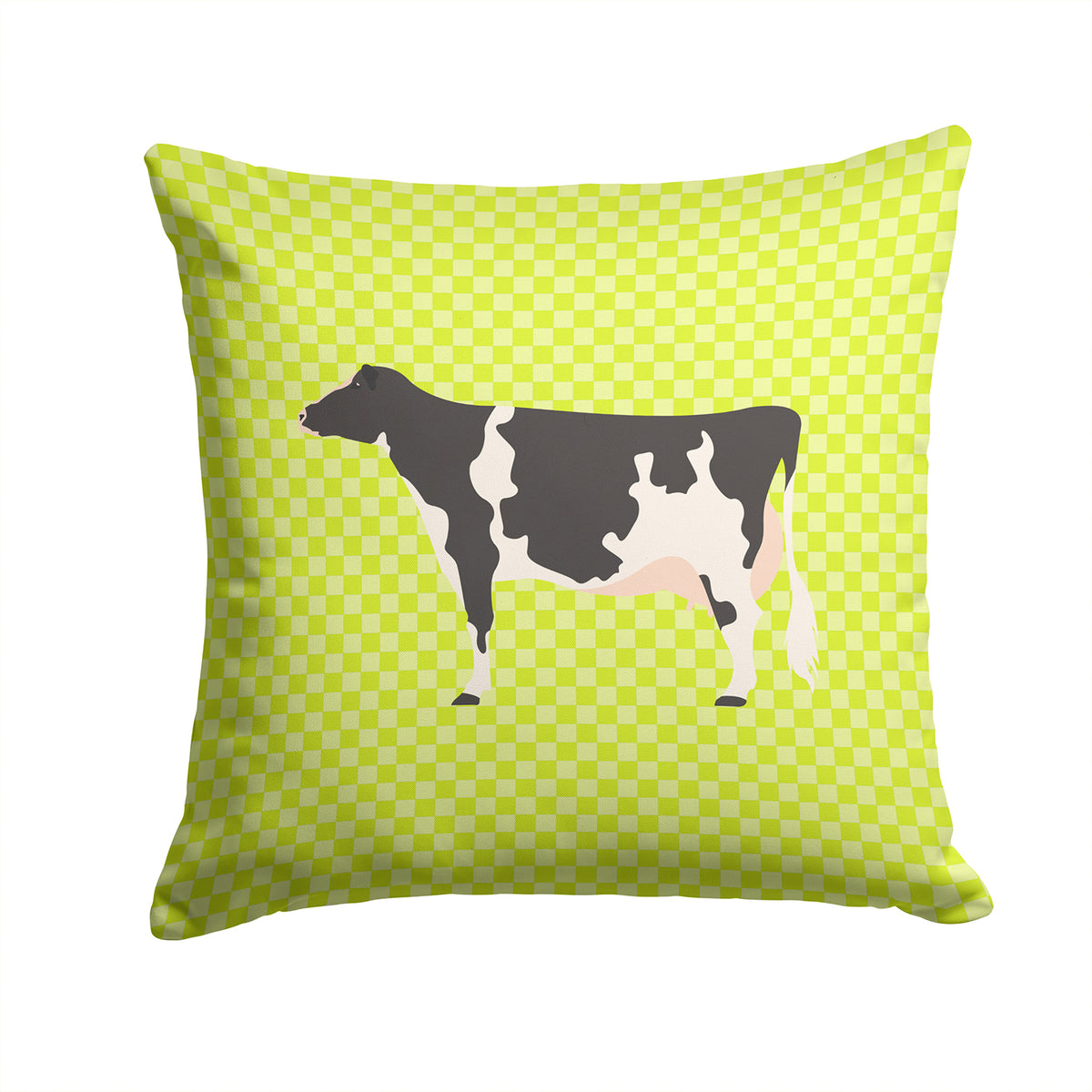 Holstein Cow Green Fabric Decorative Pillow BB7648PW1414 - the-store.com