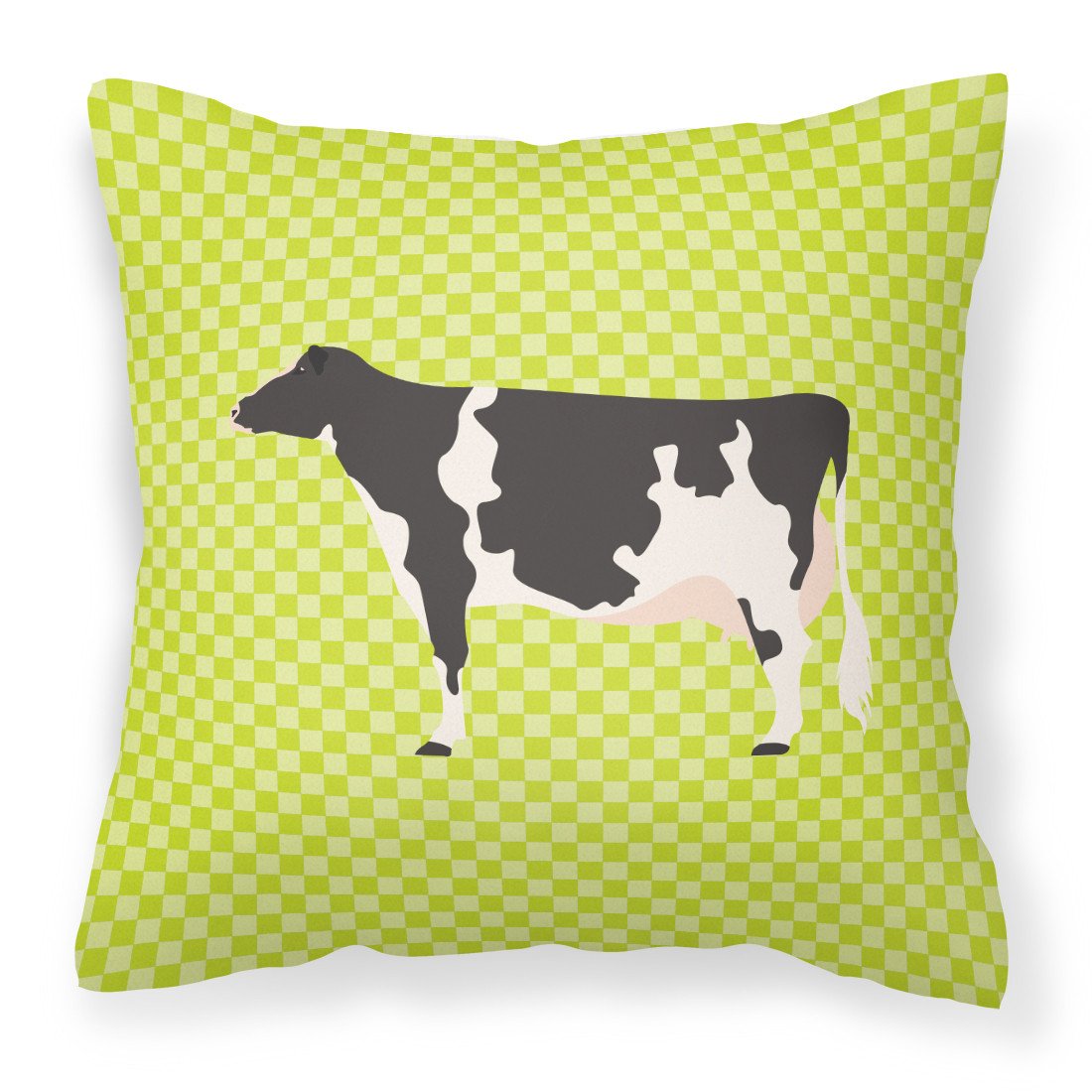Holstein Cow Green Fabric Decorative Pillow BB7648PW1818 by Caroline&#39;s Treasures
