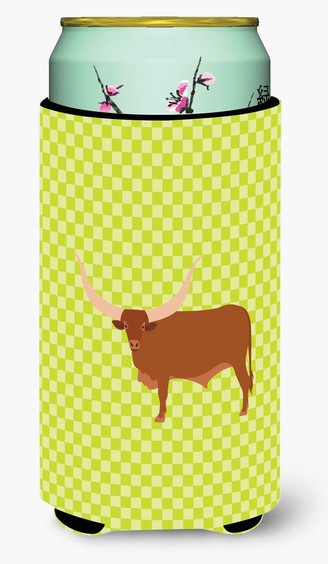 Ankole-Watusu Cow Green Tall Boy Beverage Insulator Hugger BB7649TBC by Caroline&#39;s Treasures