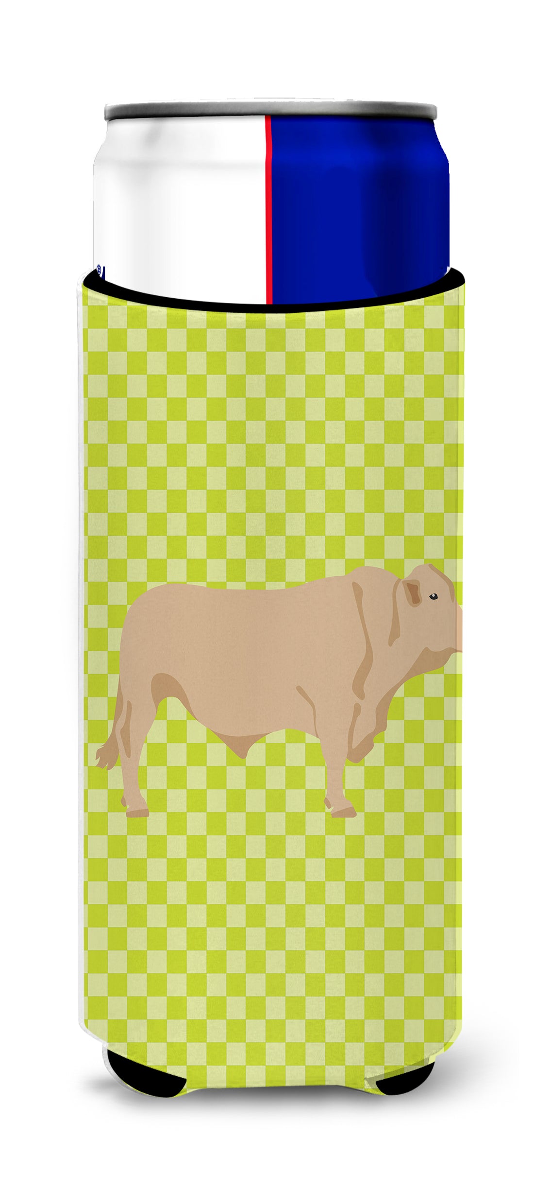 Charolais Cow Green  Ultra Hugger for slim cans