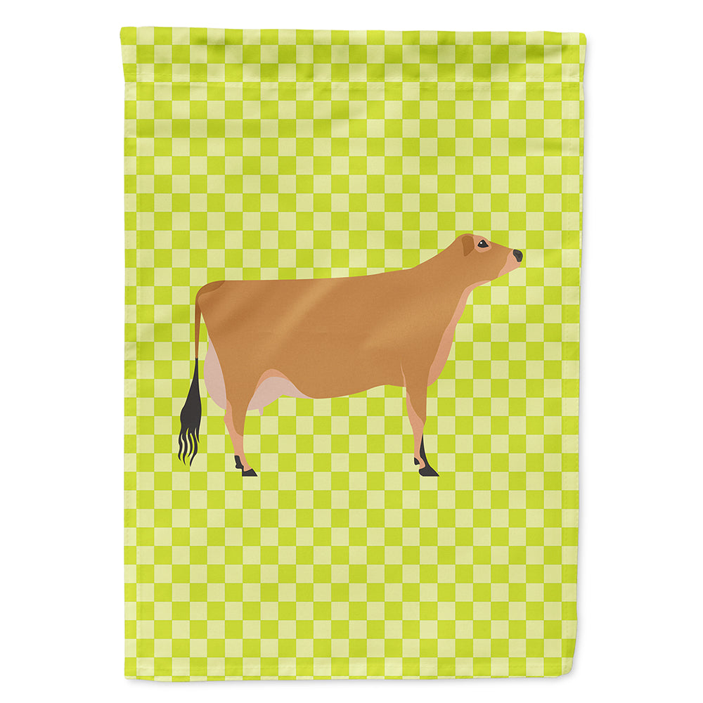 Jersey Cow Green Flag Canvas House Size BB7655CHF