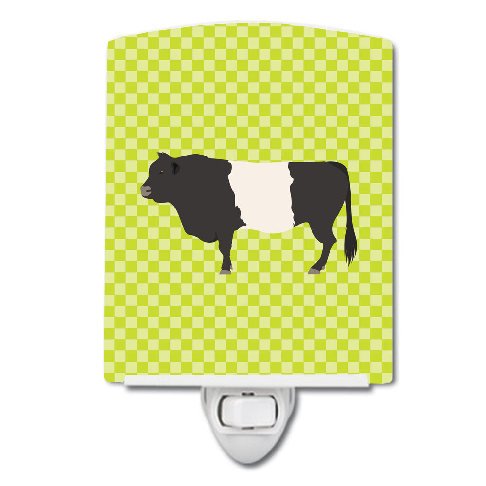 Belted Galloway Cow Green Ceramic Night Light BB7657CNL - the-store.com