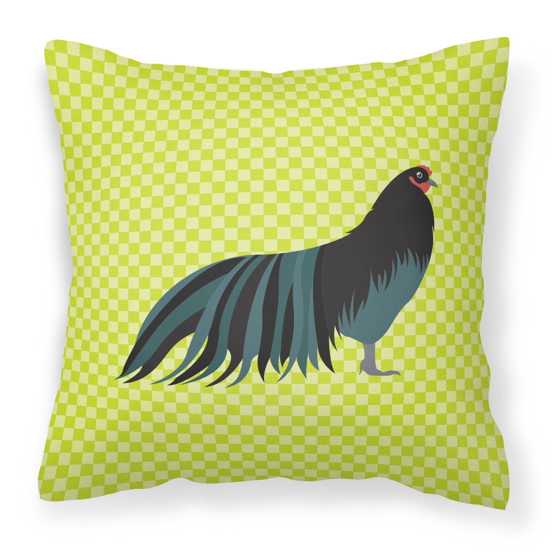 Sumatra Chicken Green Fabric Decorative Pillow BB7659PW1818 by Caroline&#39;s Treasures