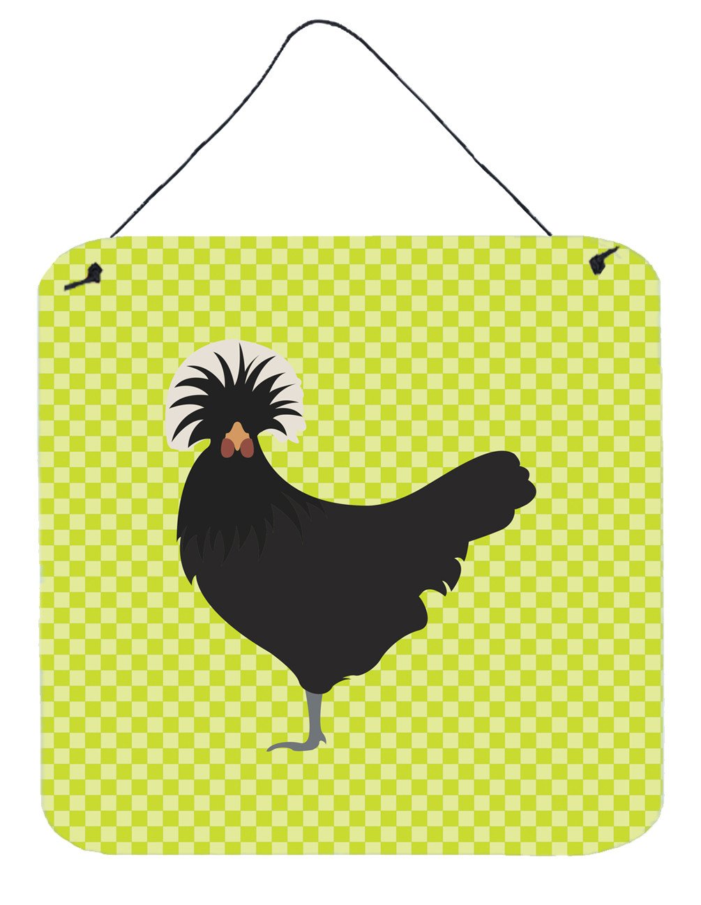 Polish Poland Chicken Green Wall or Door Hanging Prints BB7660DS66 by Caroline&#39;s Treasures