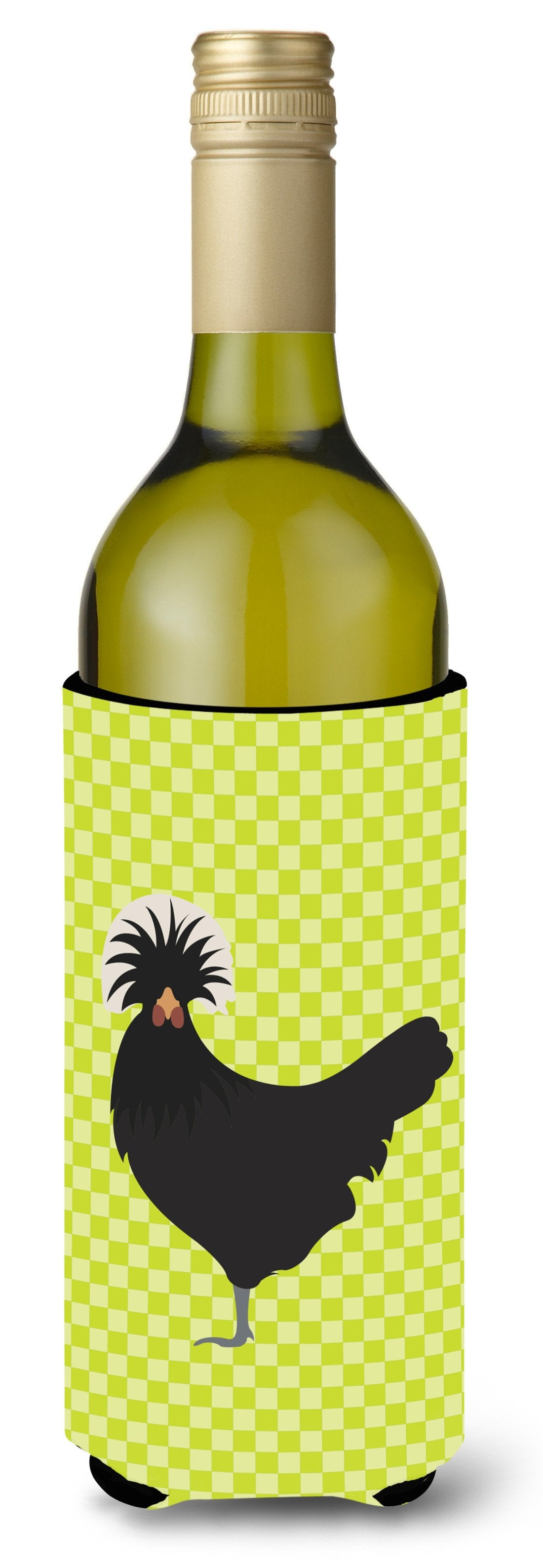 Polish Poland Chicken Green Wine Bottle Beverge Insulator Hugger BB7660LITERK by Caroline&#39;s Treasures