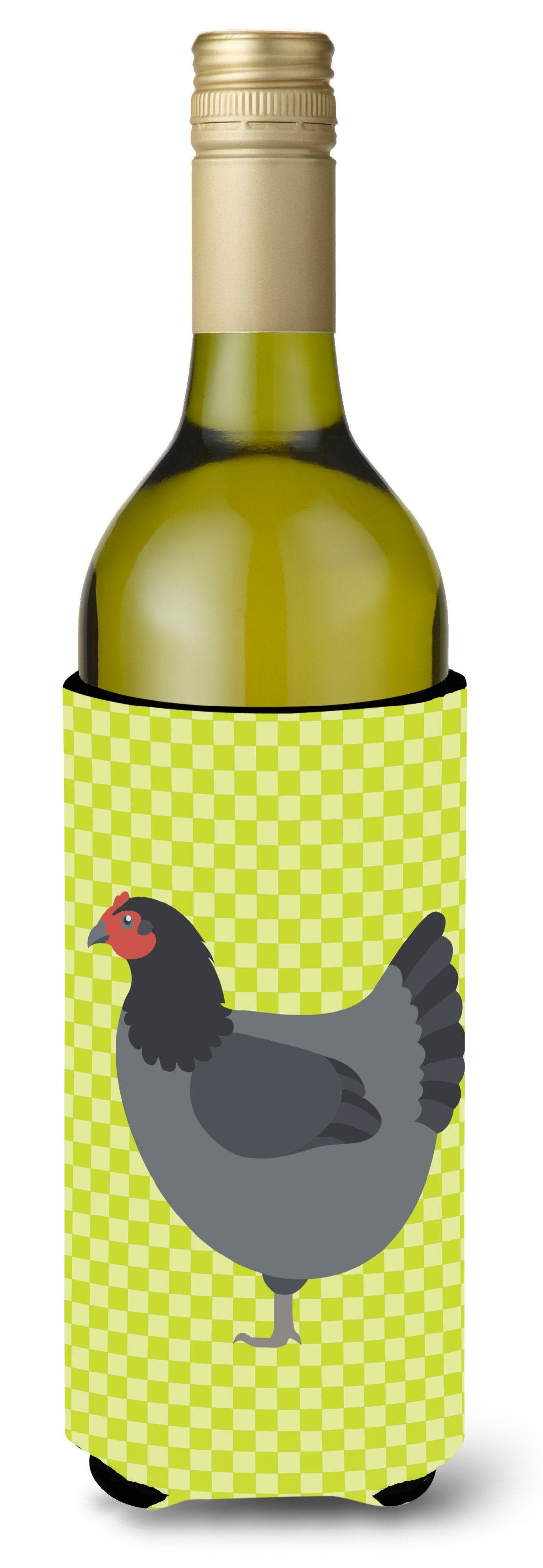 Jersey Giant Chicken Green Wine Bottle Beverge Insulator Hugger BB7661LITERK by Caroline's Treasures
