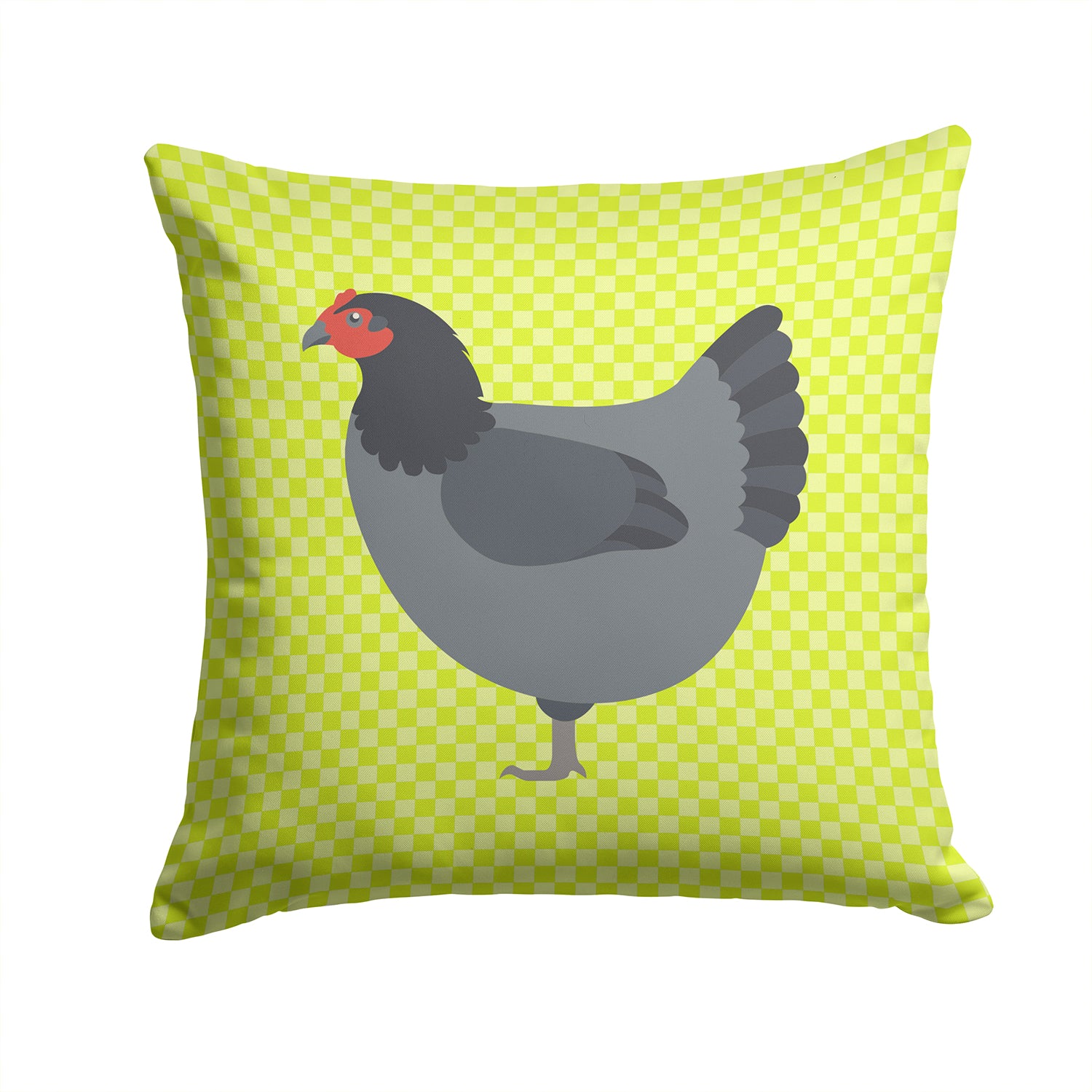 Jersey Giant Chicken Green Fabric Decorative Pillow BB7661PW1414 - the-store.com