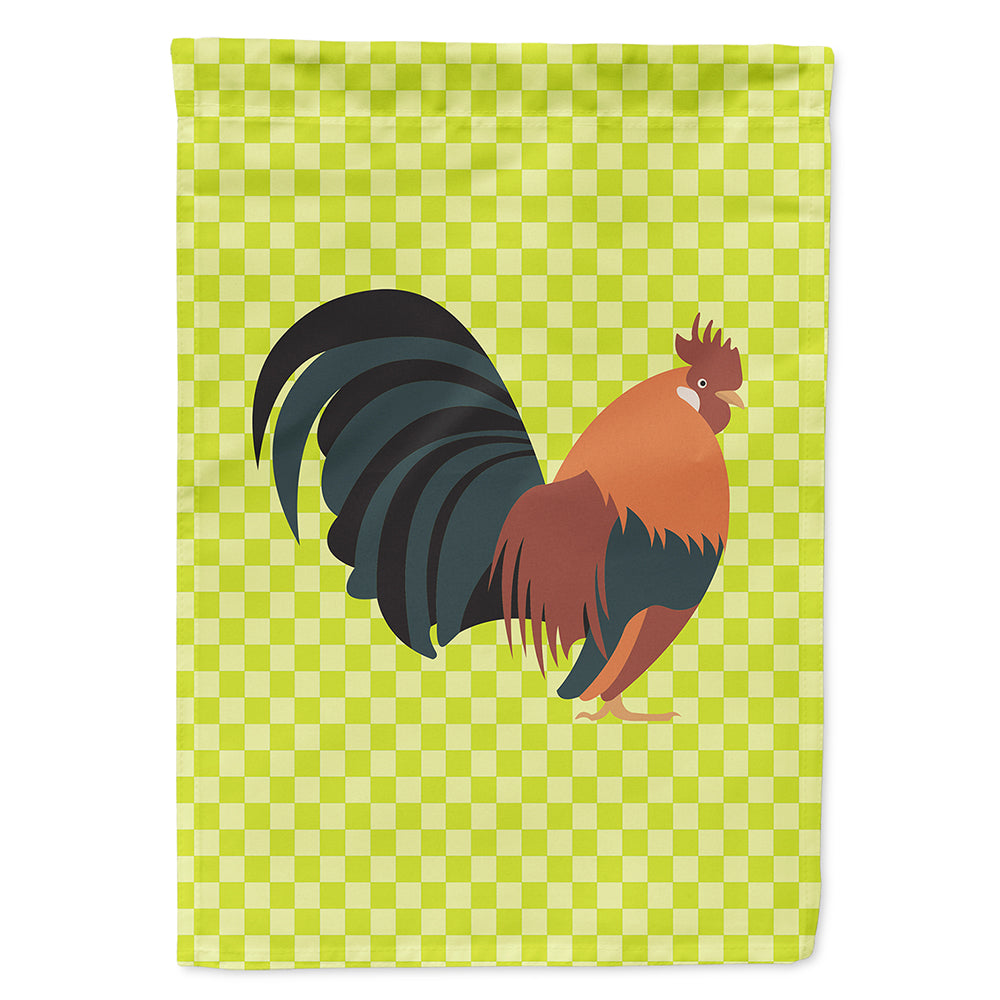 Dutch Bantam Chicken Green Flag Canvas House Size BB7662CHF