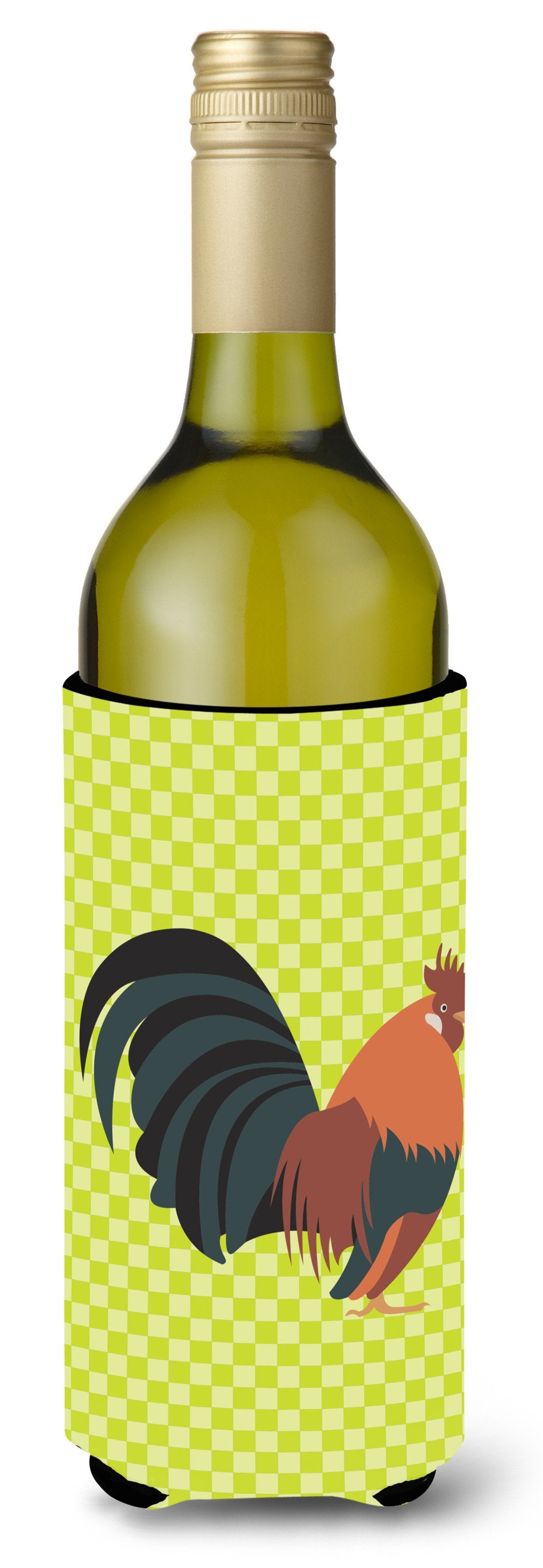 Dutch Bantam Chicken Green Wine Bottle Beverge Insulator Hugger BB7662LITERK by Caroline&#39;s Treasures