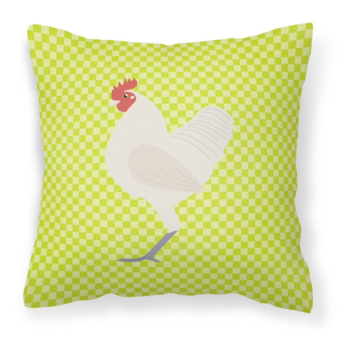 German Langshan Chicken Green Fabric Decorative Pillow BB7663PW1818 by Caroline's Treasures