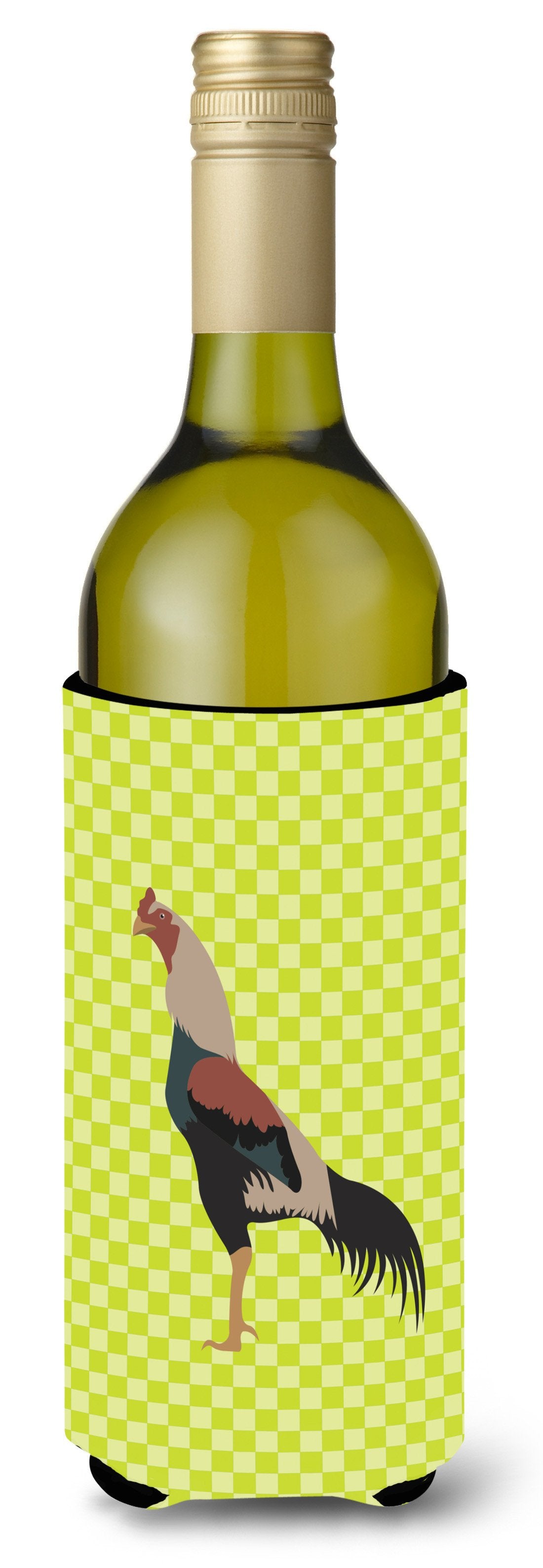 Kulang Chicken Green Wine Bottle Beverge Insulator Hugger BB7664LITERK by Caroline&#39;s Treasures