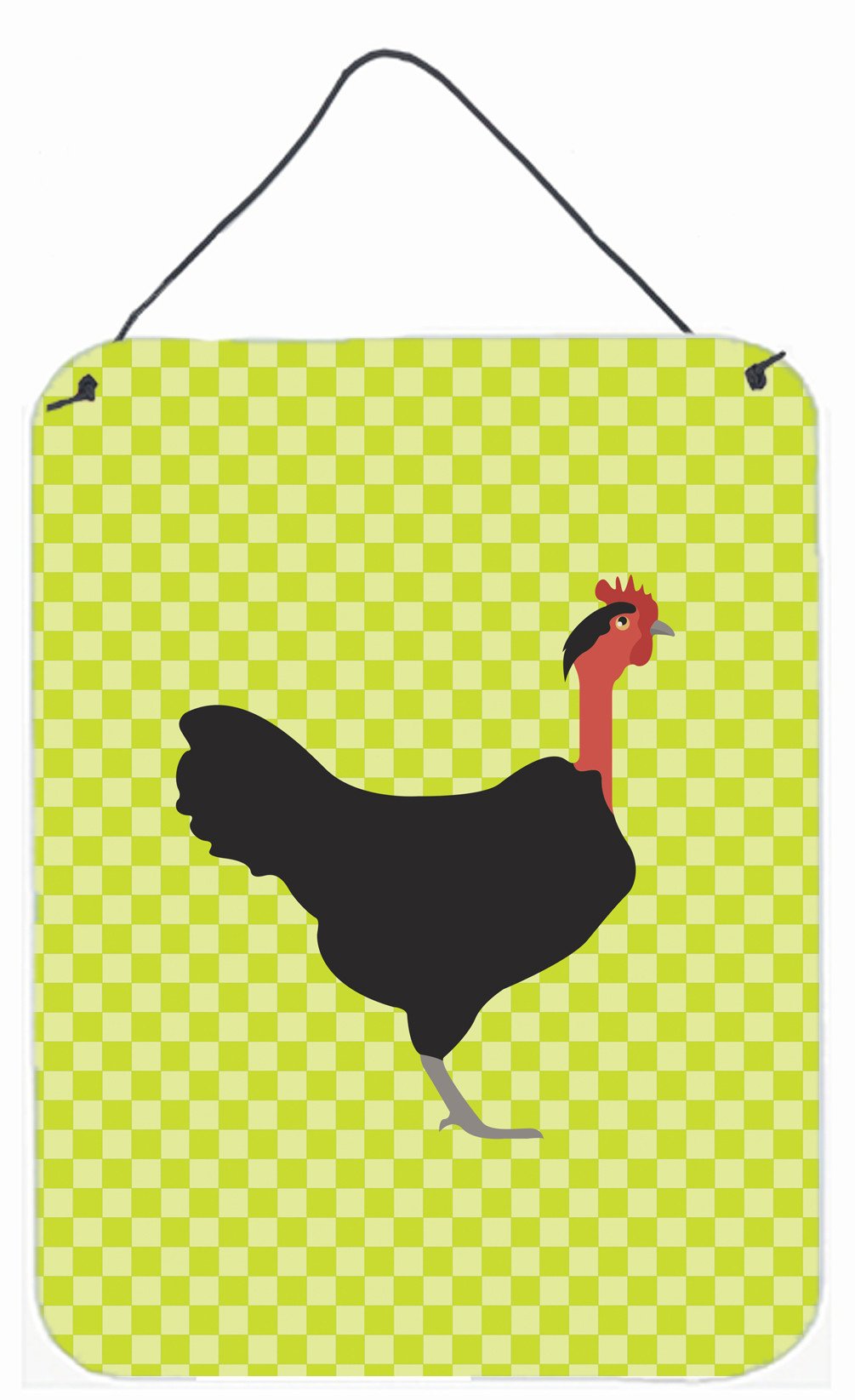 Naked Neck Chicken Green Wall or Door Hanging Prints BB7665DS1216 by Caroline&#39;s Treasures