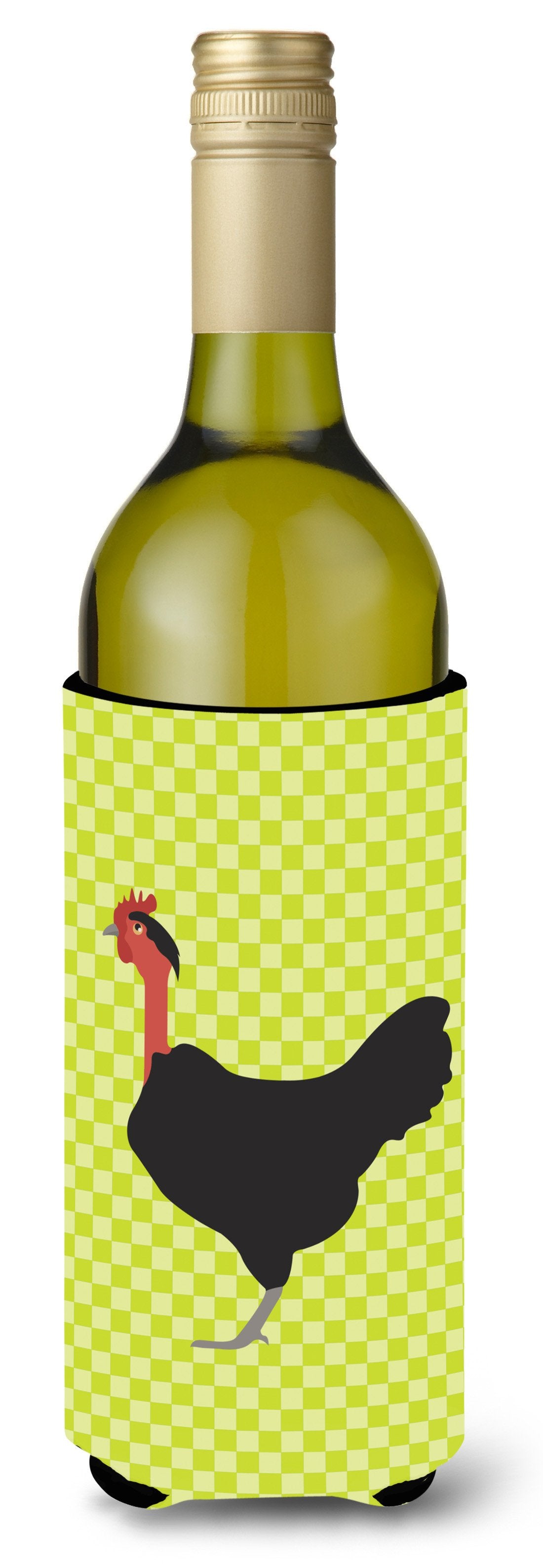 Naked Neck Chicken Green Wine Bottle Beverge Insulator Hugger BB7665LITERK by Caroline&#39;s Treasures