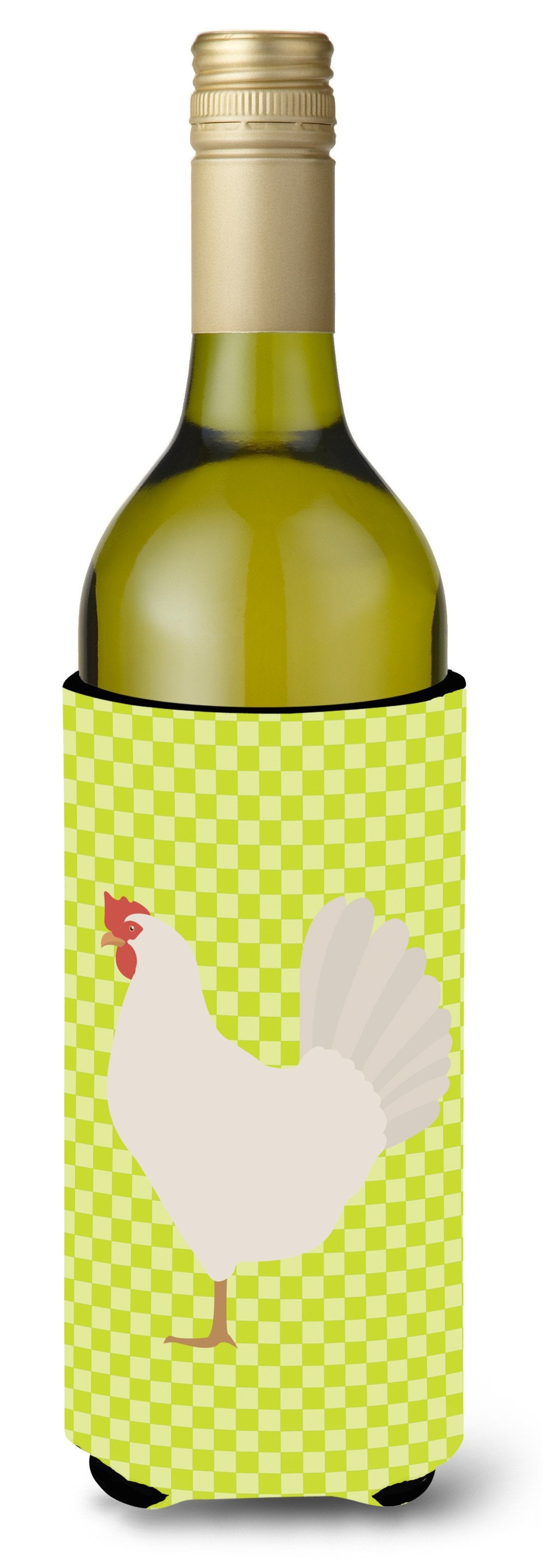 Leghorn Chicken Green Wine Bottle Beverge Insulator Hugger BB7666LITERK by Caroline's Treasures
