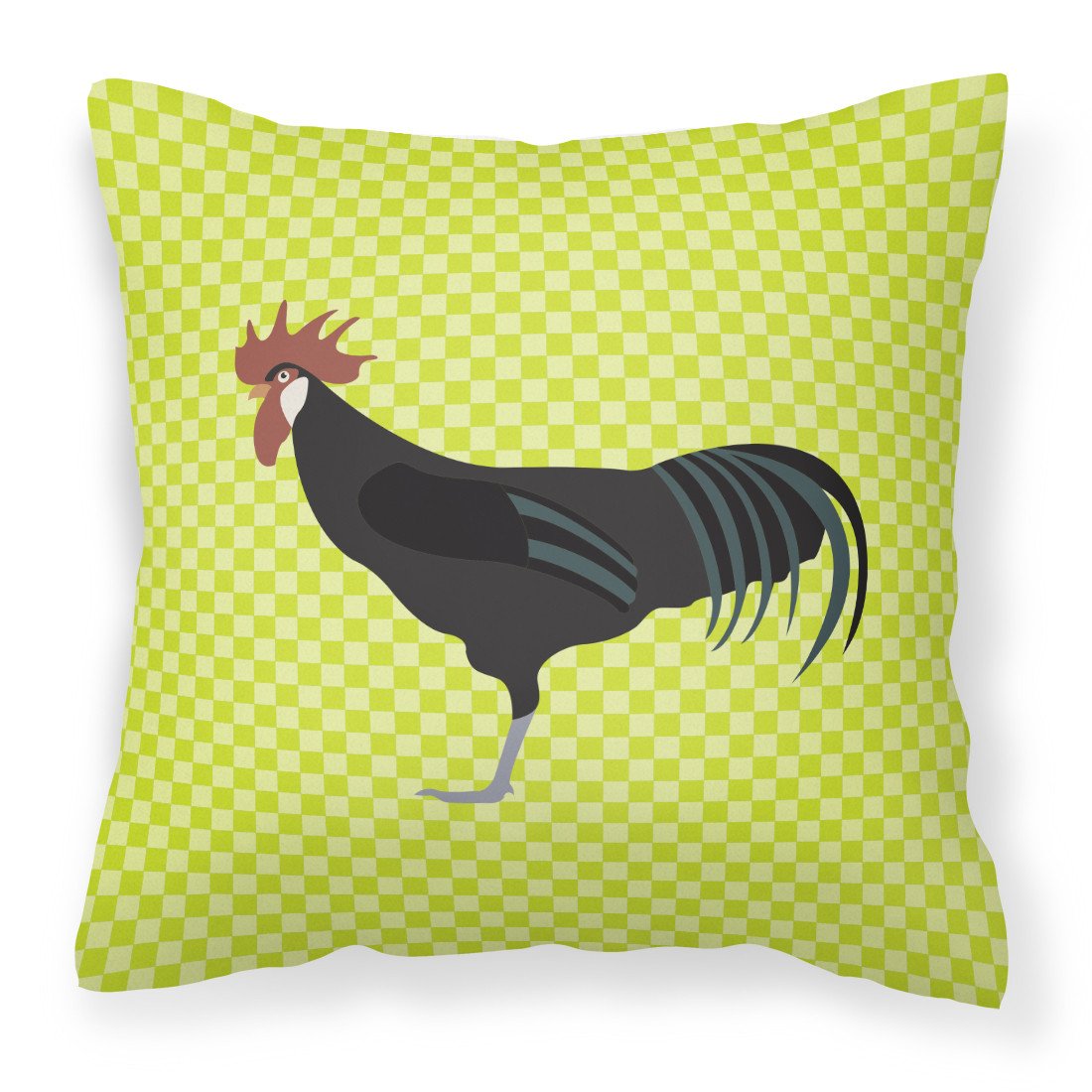 Minorca Ctalalan Chicken Green Fabric Decorative Pillow BB7667PW1818 by Caroline&#39;s Treasures