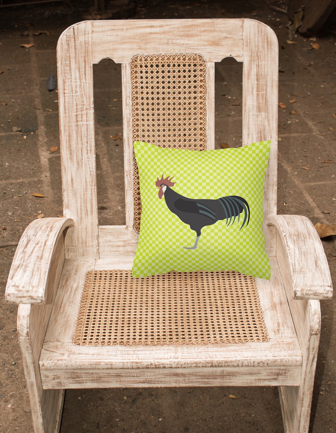 Minorca Ctalalan Chicken Green Fabric Decorative Pillow BB7667PW1818 by Caroline's Treasures