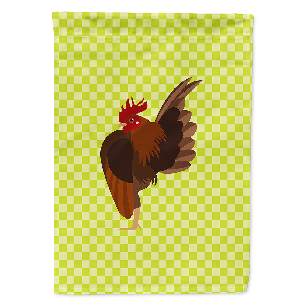 Malaysian Serama Chicken Green Flag Canvas House Size BB7668CHF