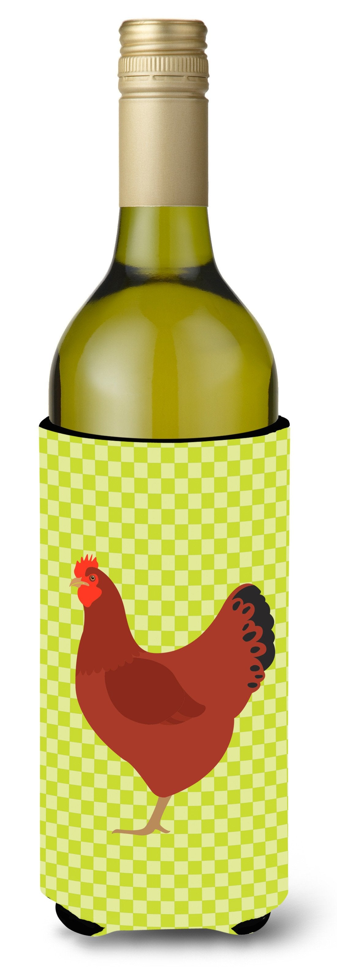 New Hampshire Red Chicken Green Wine Bottle Beverge Insulator Hugger BB7669LITERK by Caroline&#39;s Treasures