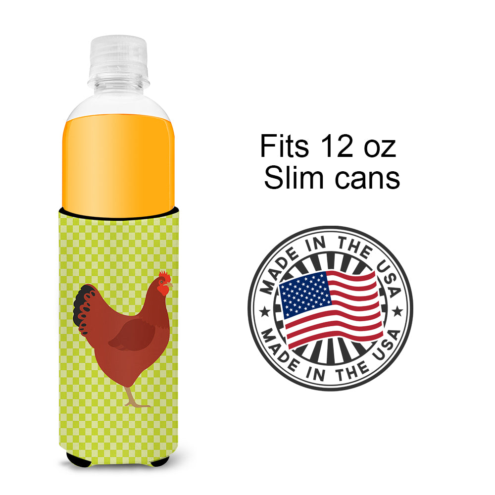 New Hampshire Red Chicken Green  Ultra Hugger for slim cans  the-store.com.