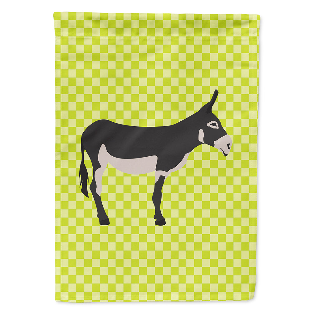 American Mammoth Jack Donkey Green Flag Canvas House Size BB7670CHF