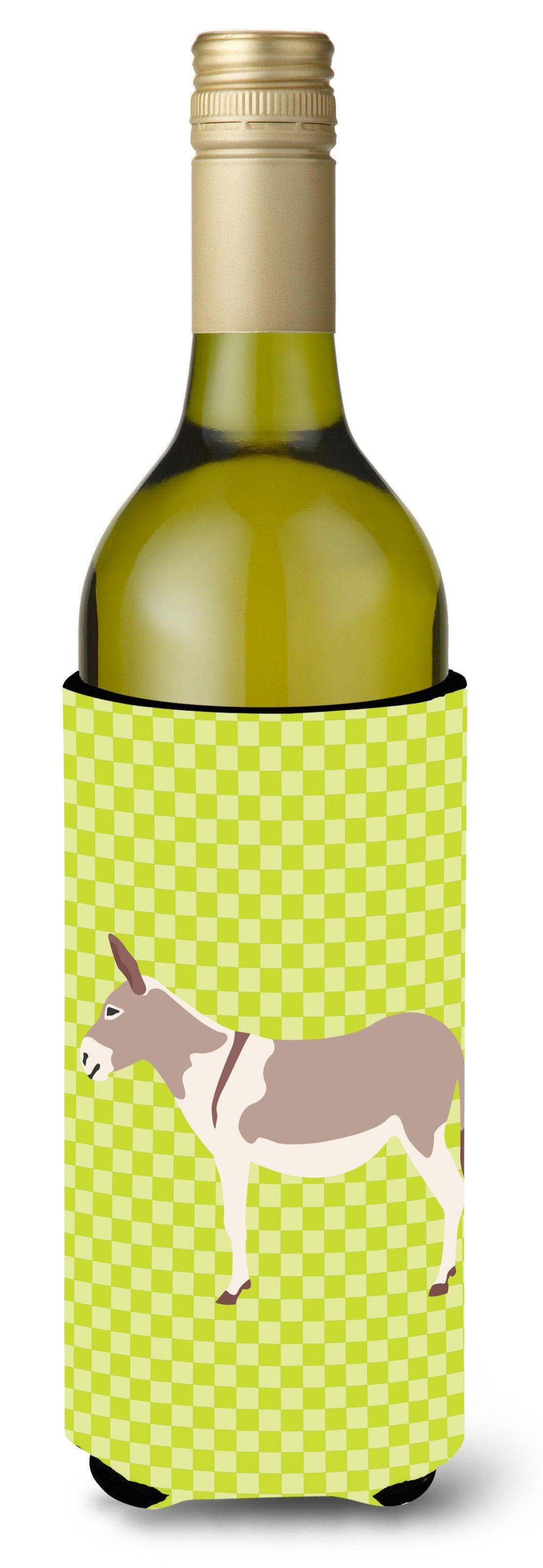 Australian Teamster Donkey Green Wine Bottle Beverge Insulator Hugger BB7672LITERK by Caroline&#39;s Treasures