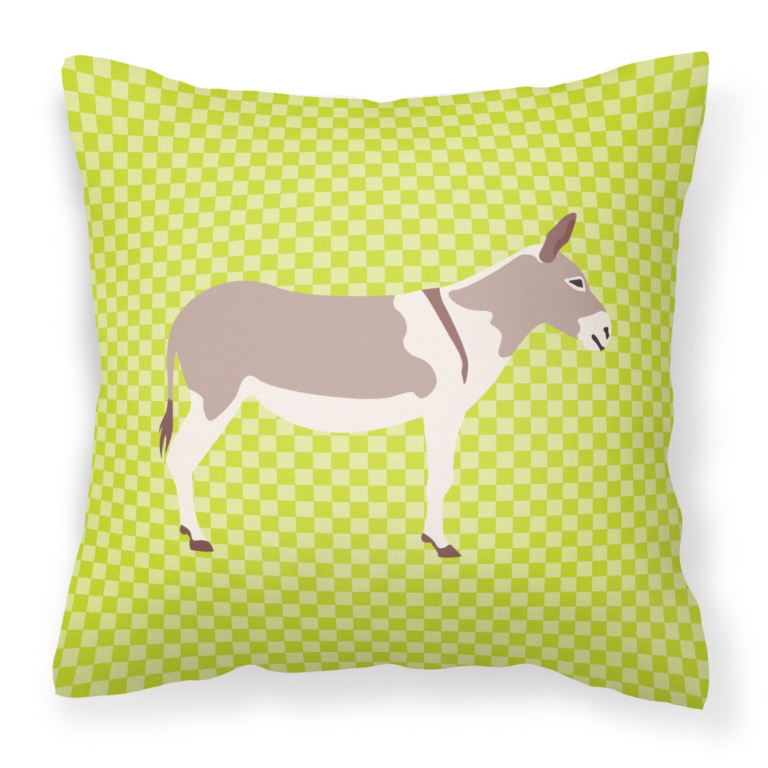 Australian Teamster Donkey Green Fabric Decorative Pillow BB7672PW1818 by Caroline&#39;s Treasures