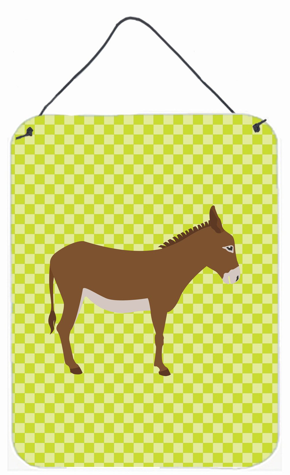 Cotentin Donkey Green Wall or Door Hanging Prints BB7675DS1216 by Caroline's Treasures