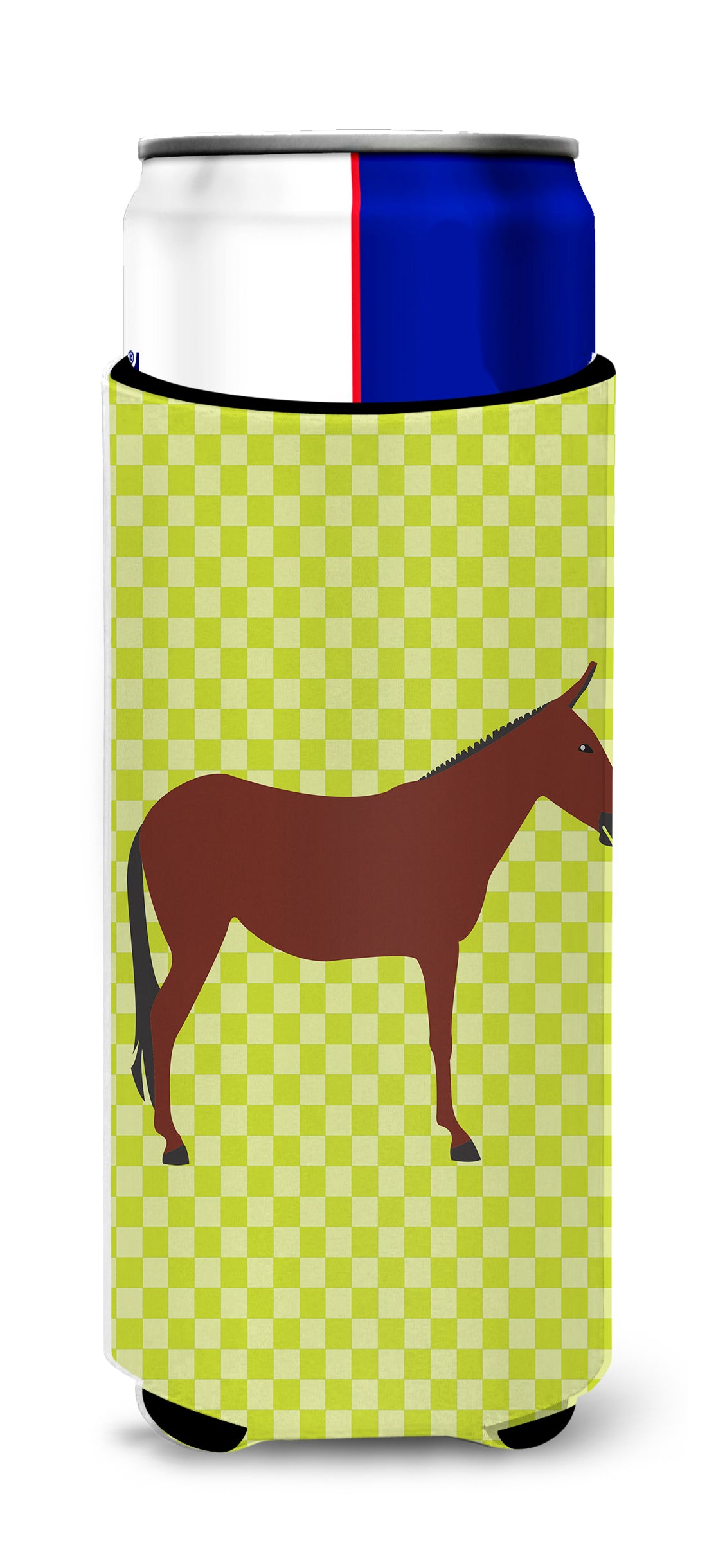 Hinny Horse Donkey Green  Ultra Hugger for slim cans  the-store.com.