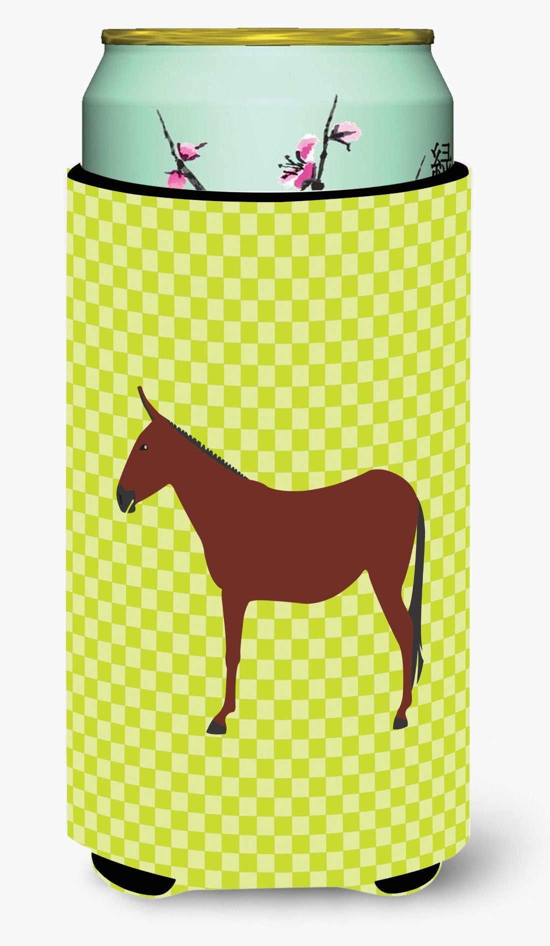 Hinny Horse Donkey Green Tall Boy Beverage Insulator Hugger BB7676TBC by Caroline&#39;s Treasures