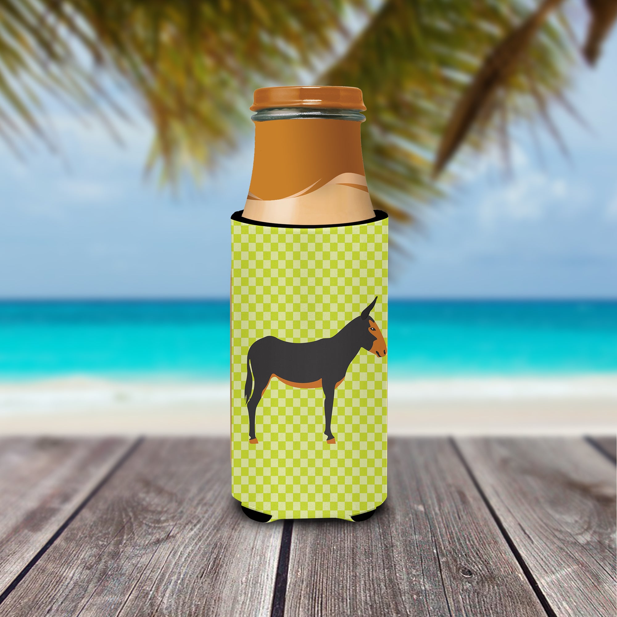 Catalan Donkey Green  Ultra Hugger for slim cans