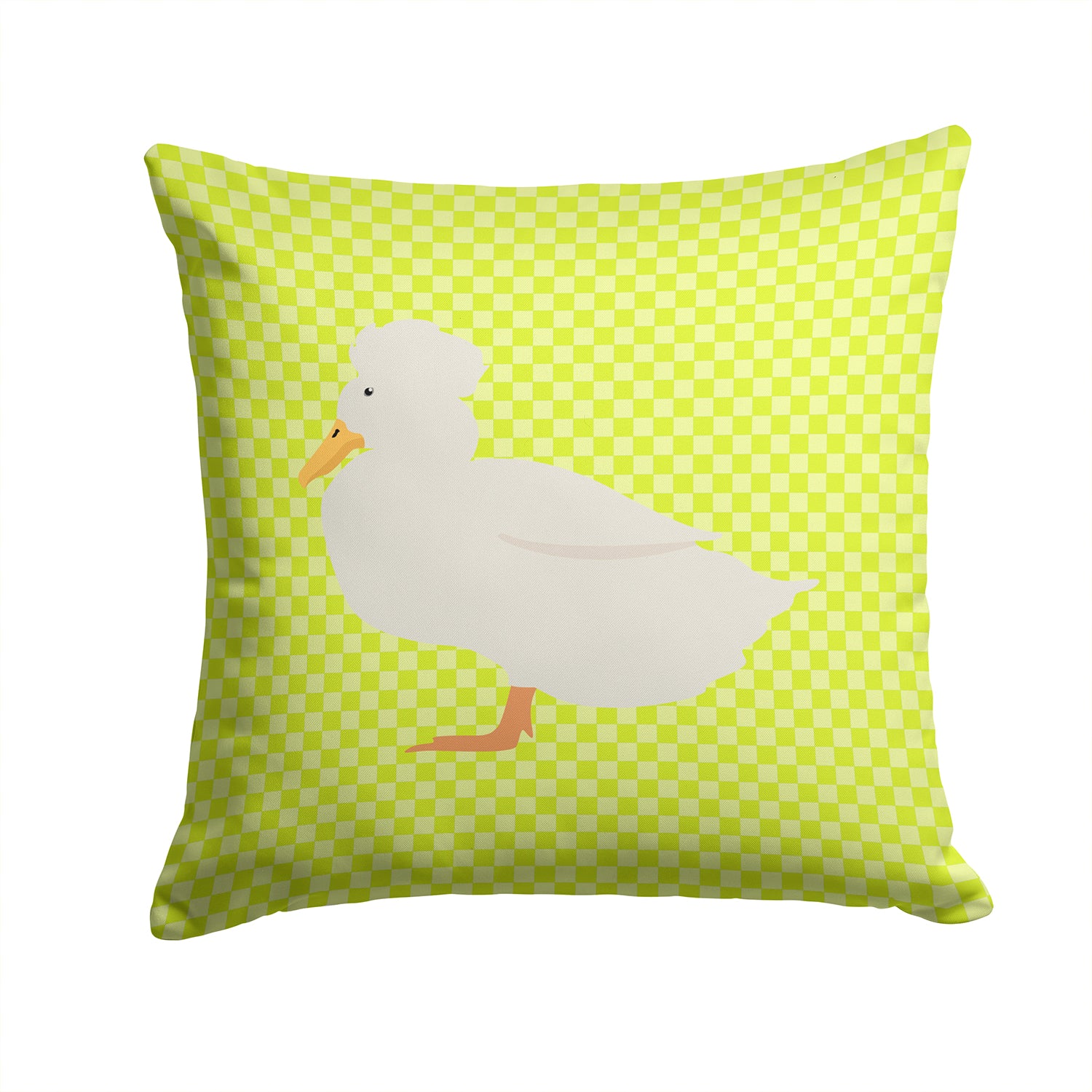 Crested Duck Green Fabric Decorative Pillow BB7683PW1414 - the-store.com