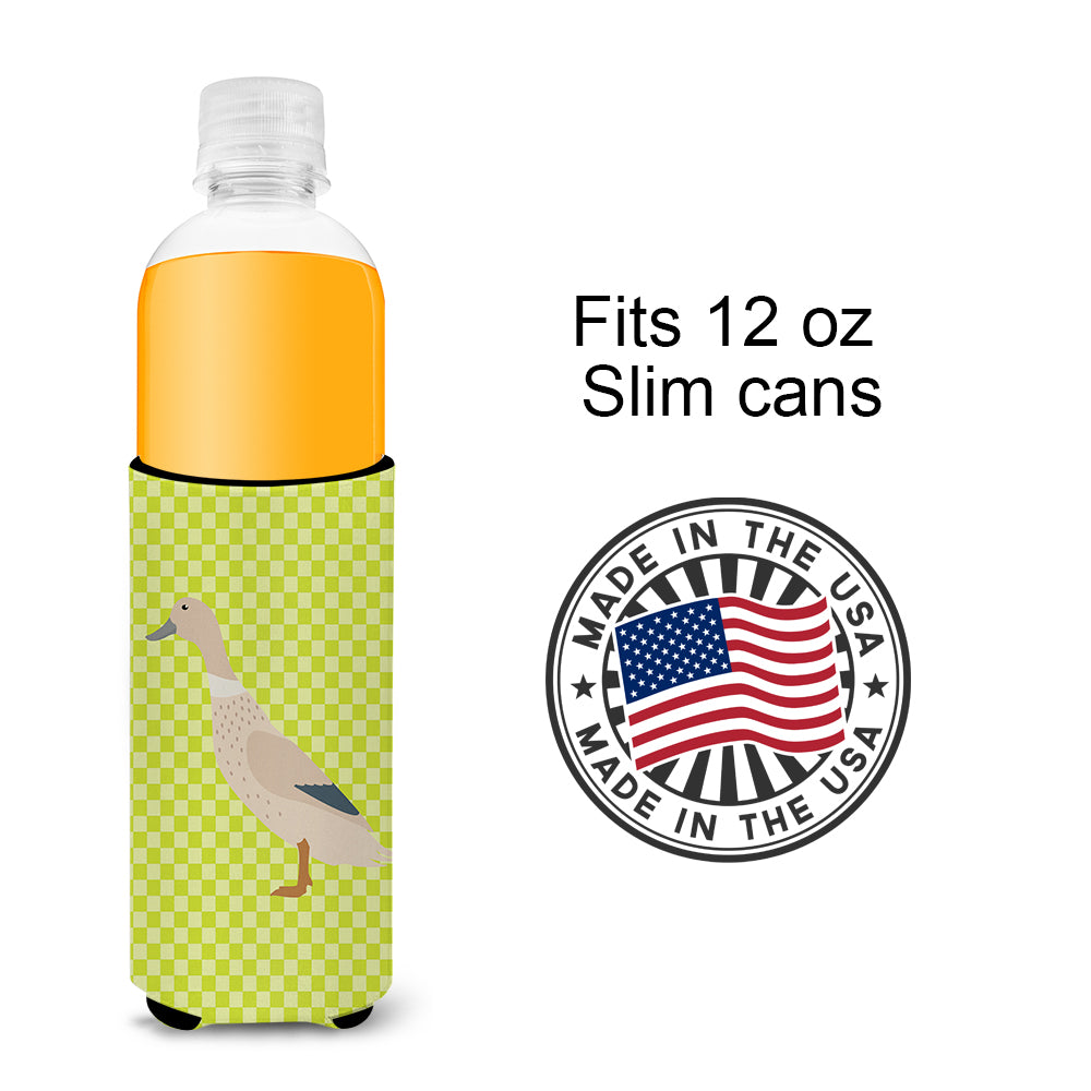 West Harlequin Duck Green  Ultra Hugger for slim cans