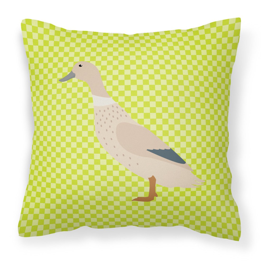 West Harlequin Duck Green Fabric Decorative Pillow BB7684PW1818 by Caroline's Treasures