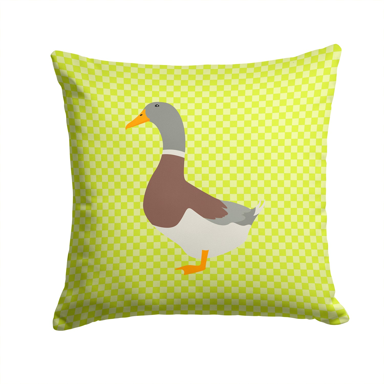 Saxony Sachsenente Duck Green Fabric Decorative Pillow BB7689PW1414 - the-store.com