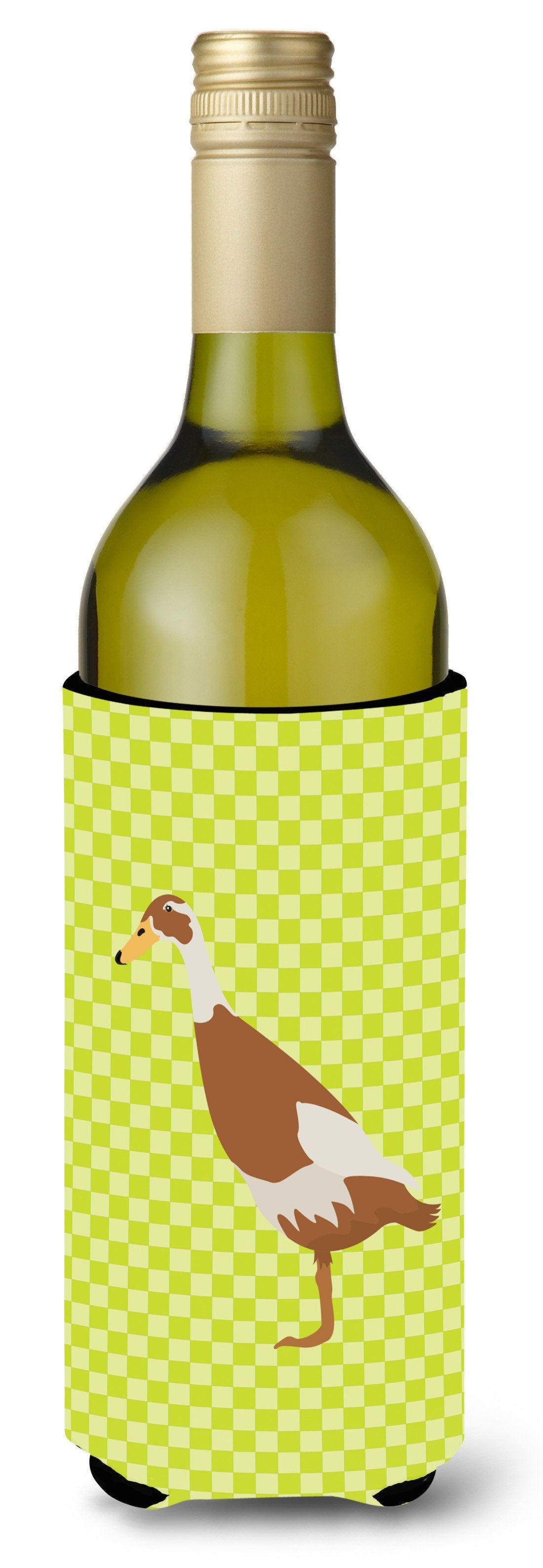 Indian Runner Duck Green Wine Bottle Beverge Insulator Hugger BB7691LITERK by Caroline&#39;s Treasures
