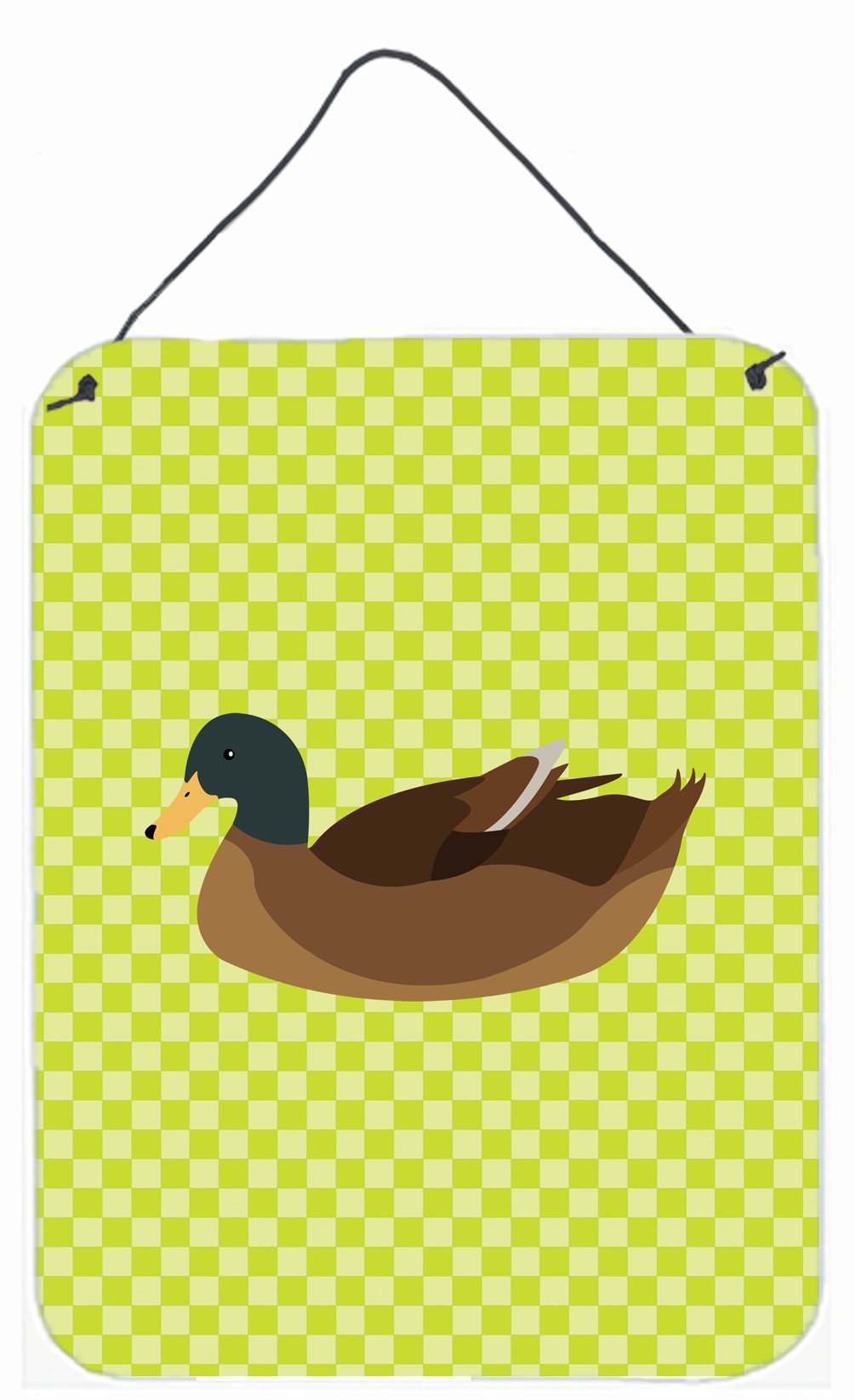 Khaki Campbell Duck Green Wall or Door Hanging Prints BB7692DS1216 by Caroline&#39;s Treasures