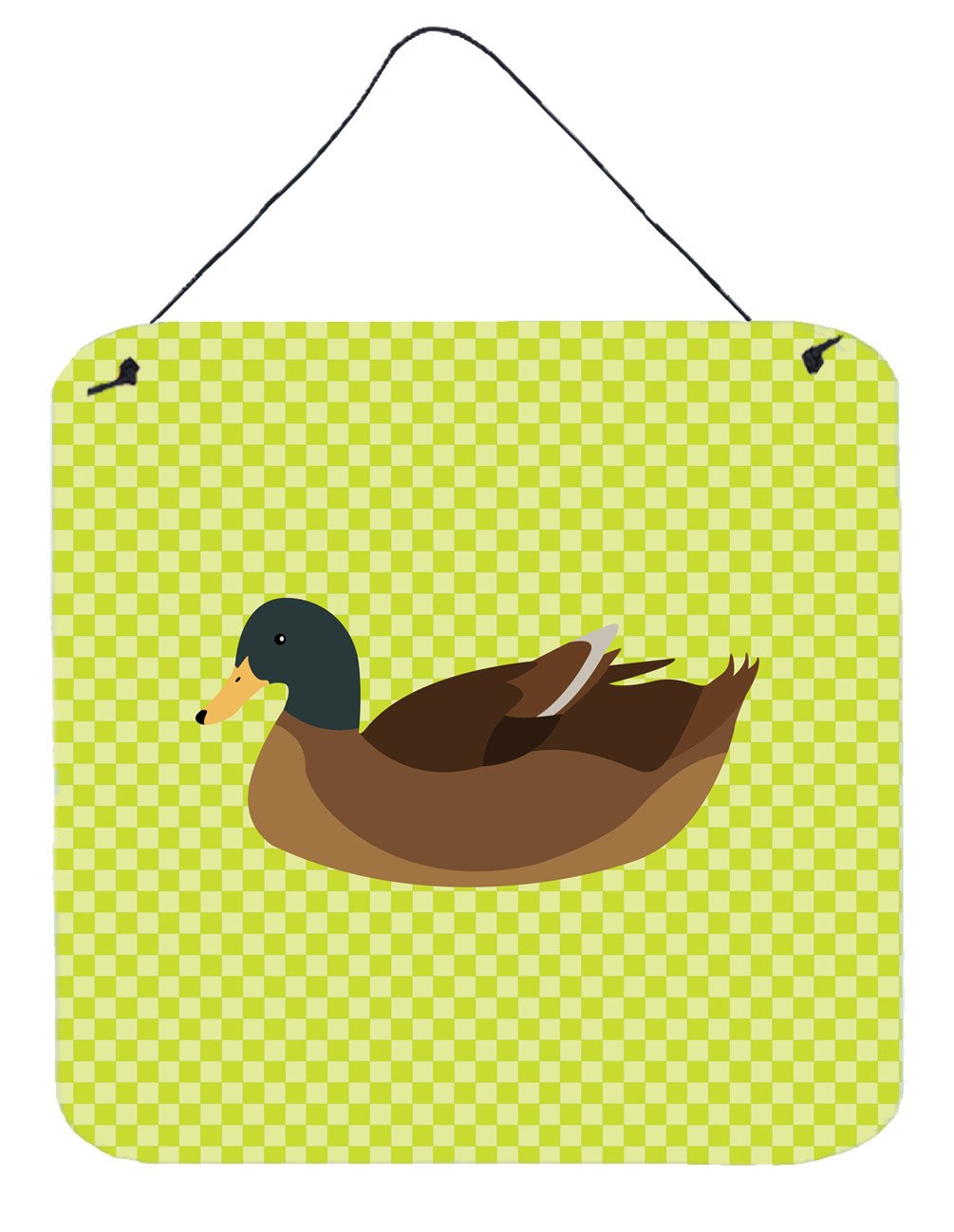 Khaki Campbell Duck Green Wall or Door Hanging Prints BB7692DS66 by Caroline&#39;s Treasures