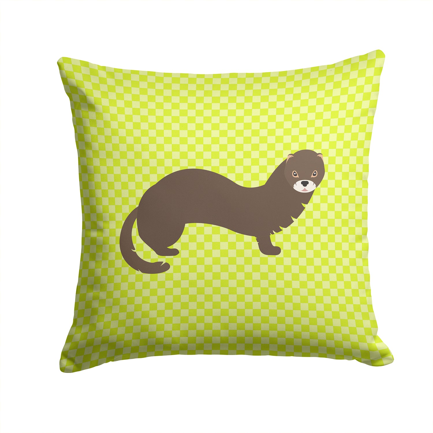 Russian or European Mink Green Fabric Decorative Pillow BB7694PW1414 - the-store.com