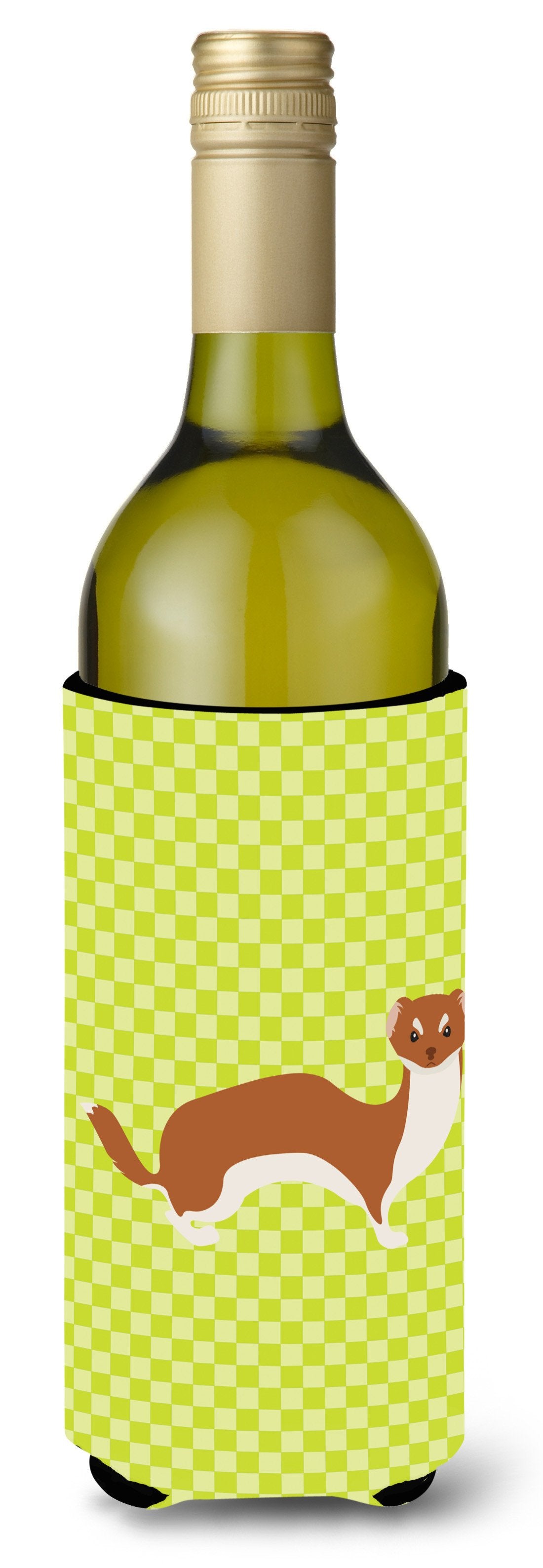 Weasel Green Wine Bottle Beverge Insulator Hugger BB7696LITERK by Caroline&#39;s Treasures