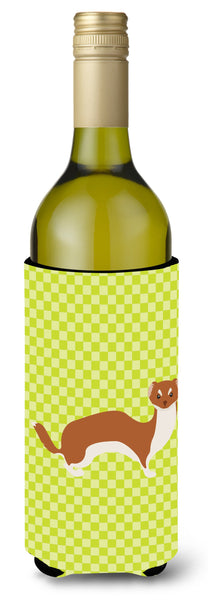 Weasel Green Wine Bottle Beverge Insulator Hugger BB7696LITERK by Caroline's Treasures