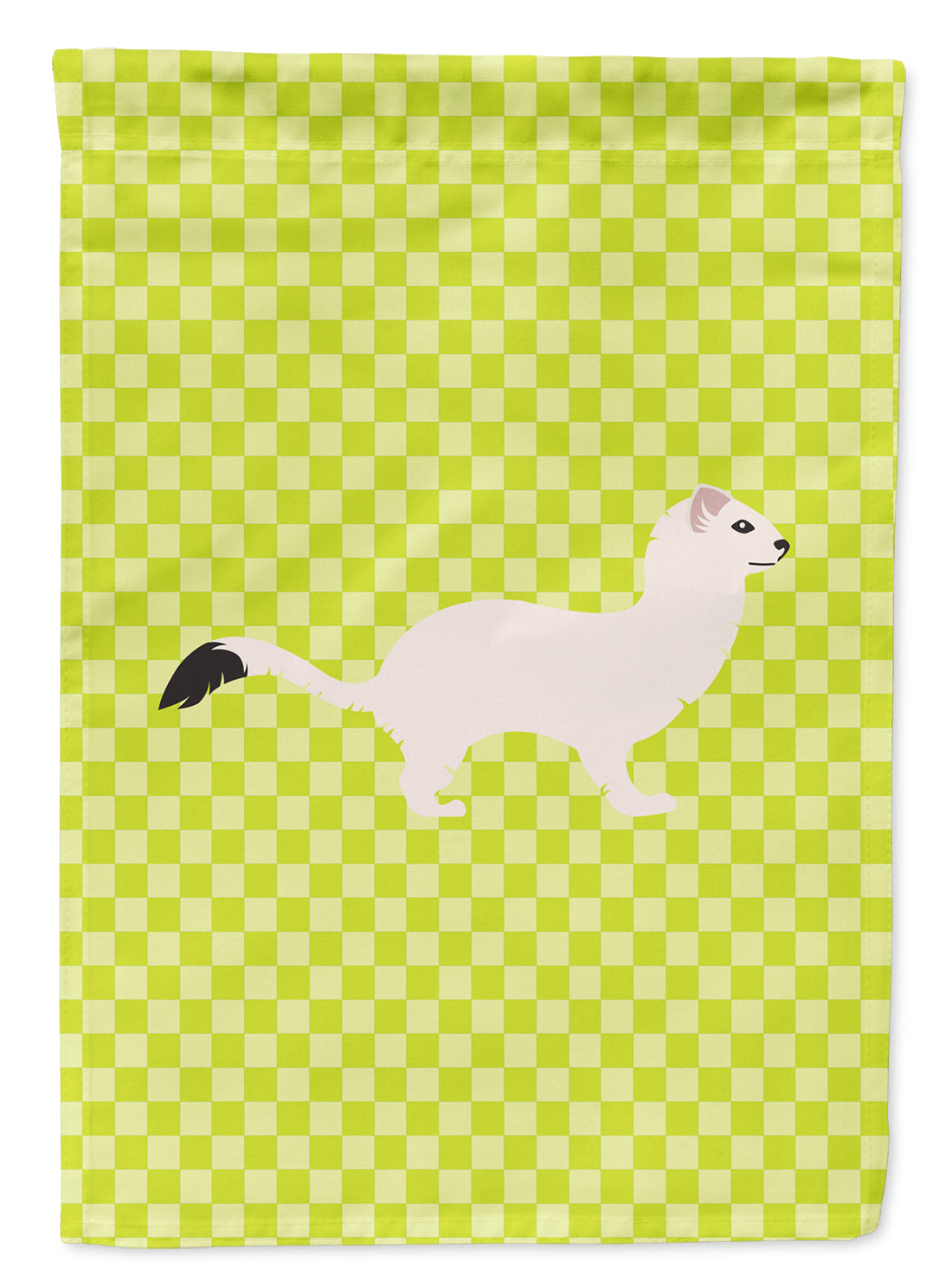 Stoat Short-tailed Weasel Green Flag Garden Size  the-store.com.
