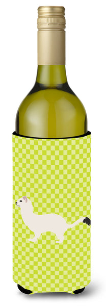 Stoat Short-tailed Weasel Green Wine Bottle Beverge Insulator Hugger BB7698LITERK by Caroline's Treasures