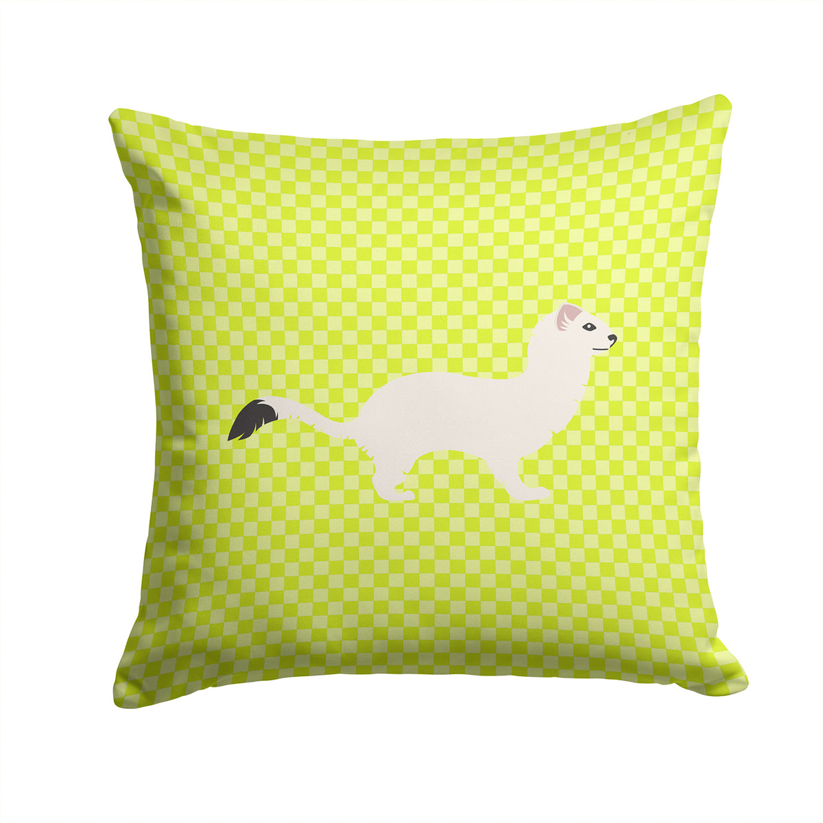 Stoat Short-tailed Weasel Green Fabric Decorative Pillow BB7698PW1414 - the-store.com