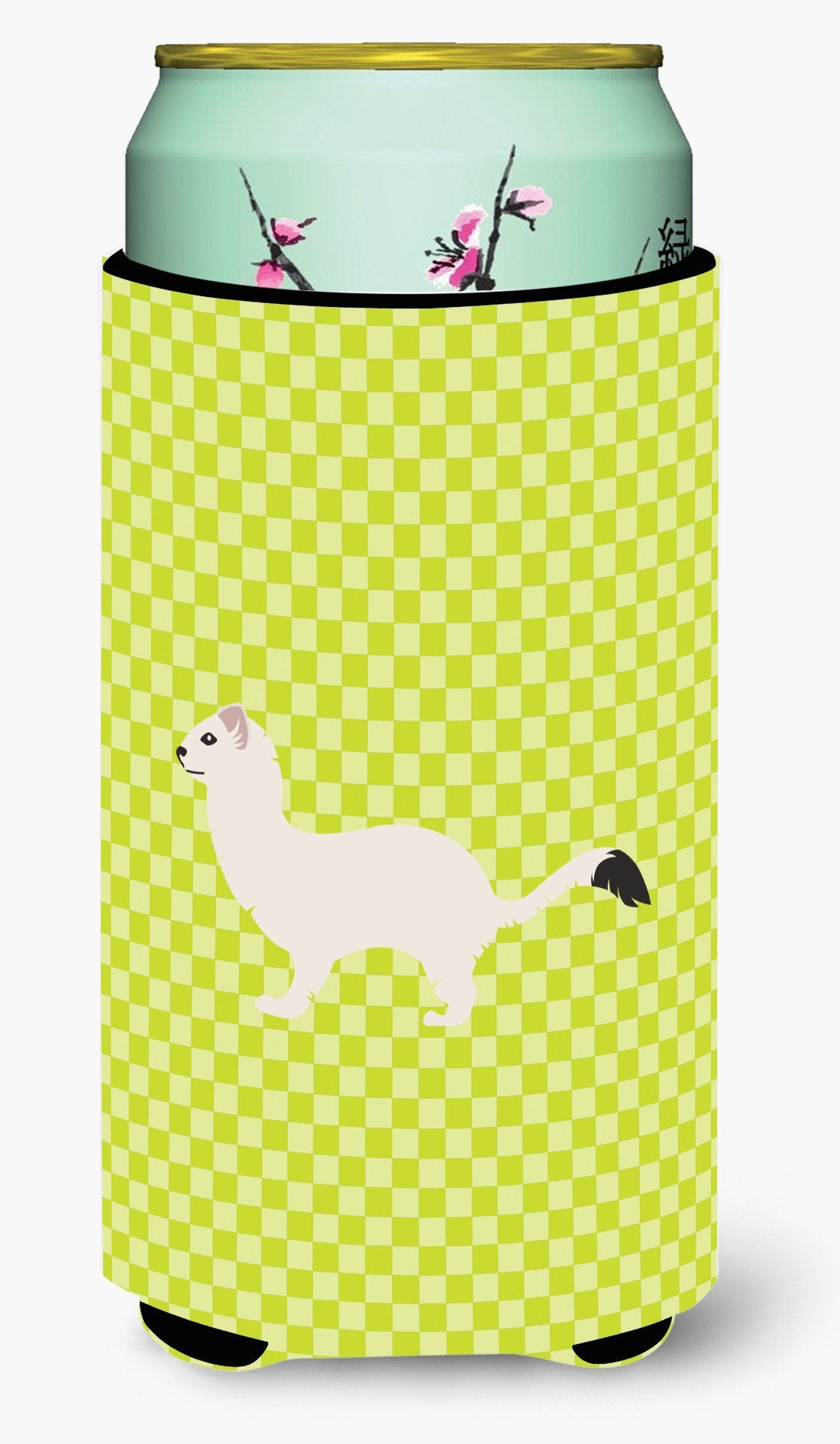Stoat Short-tailed Weasel Green Tall Boy Beverage Insulator Hugger BB7698TBC by Caroline&#39;s Treasures