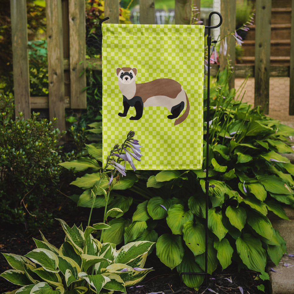 Caroline's Treasures Ferret Green Garden Flag - Outdoor Decorative Yard Flag