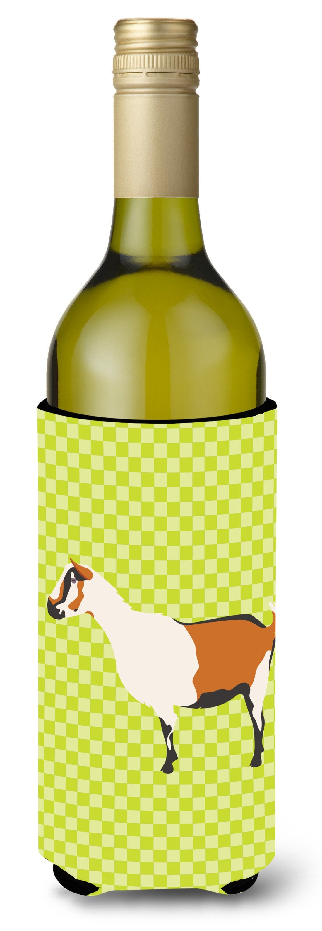 Alpine Goat Green Wine Bottle Beverge Insulator Hugger BB7706LITERK by Caroline&#39;s Treasures
