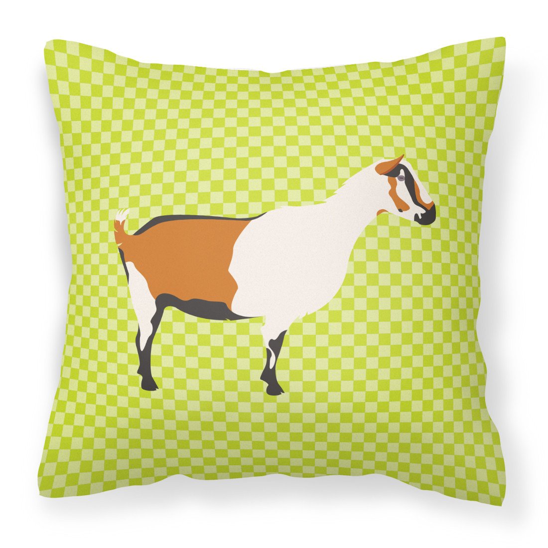 Alpine Goat Green Fabric Decorative Pillow BB7706PW1818 by Caroline&#39;s Treasures