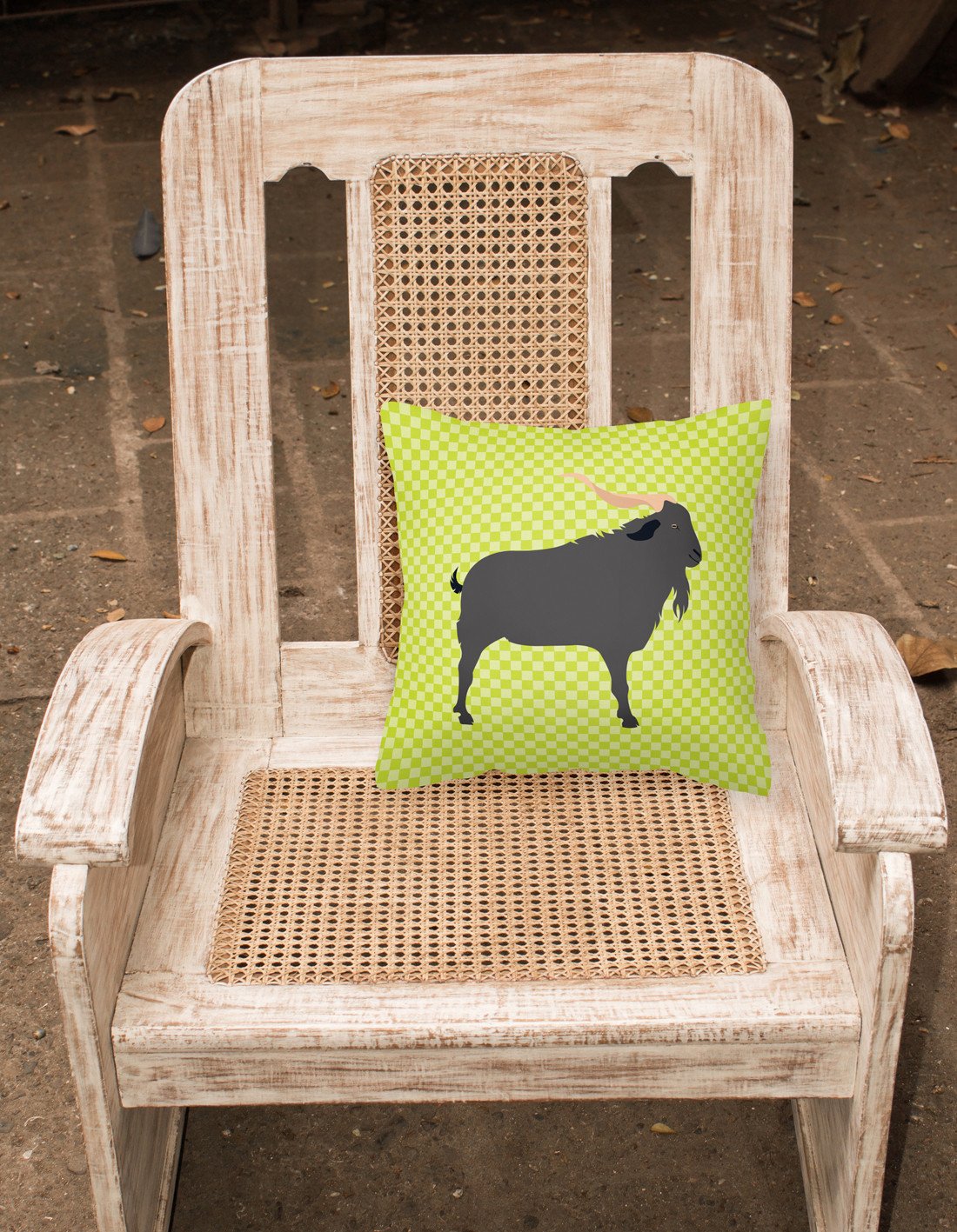 Verata Goat Green Fabric Decorative Pillow BB7708PW1818 by Caroline's Treasures